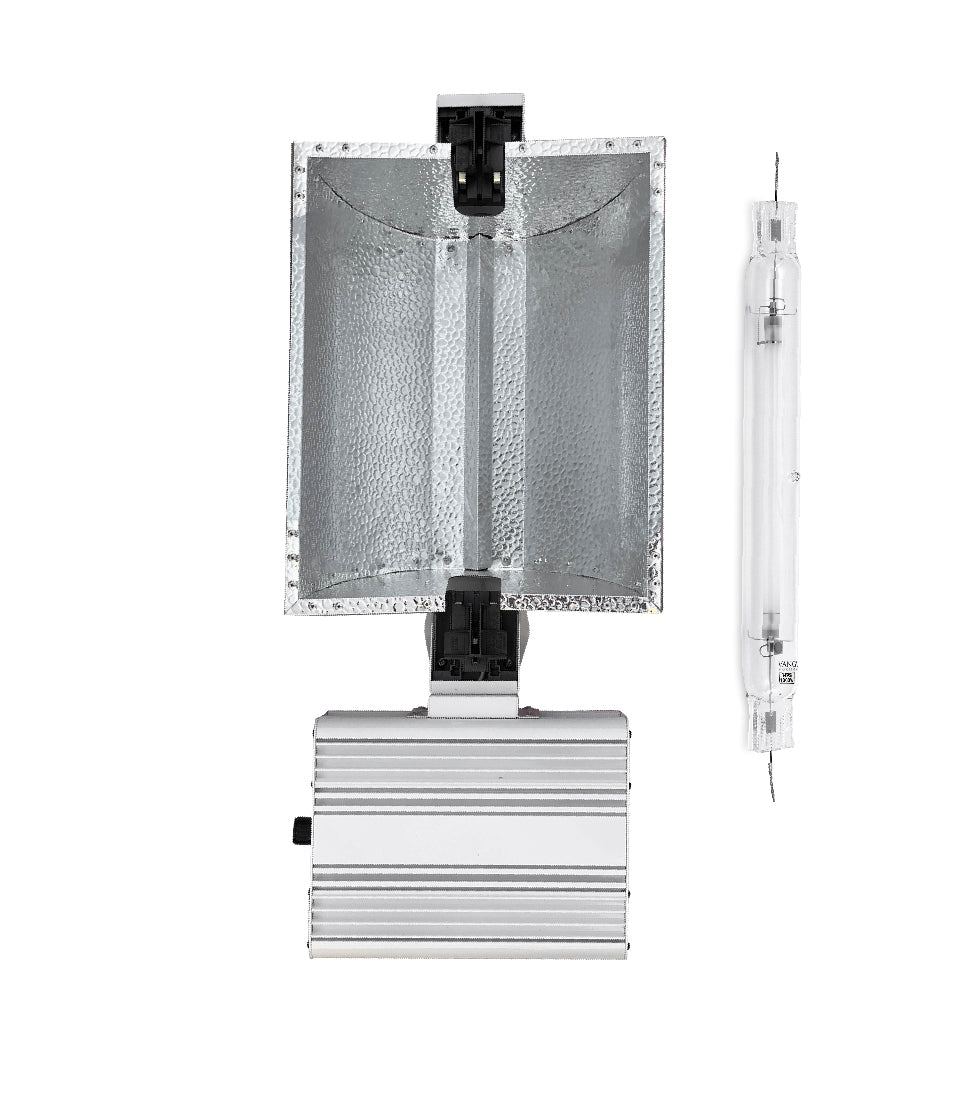 Kit luminaria 1000w d.e. regulable y controlable con bombilla 1000w horti-max