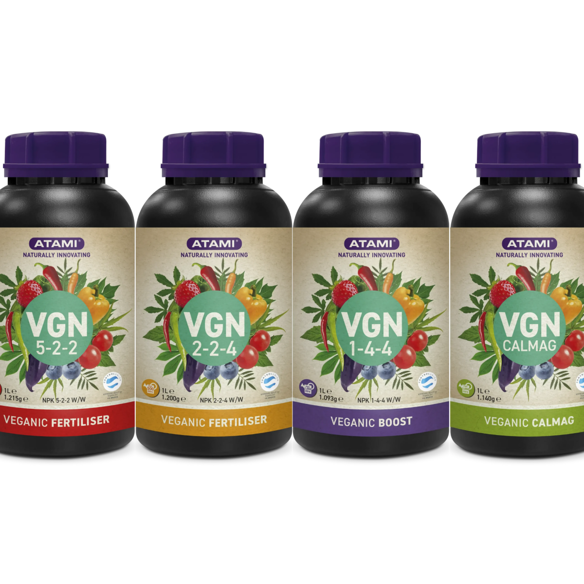 Pack 4 vgn 250ml atami