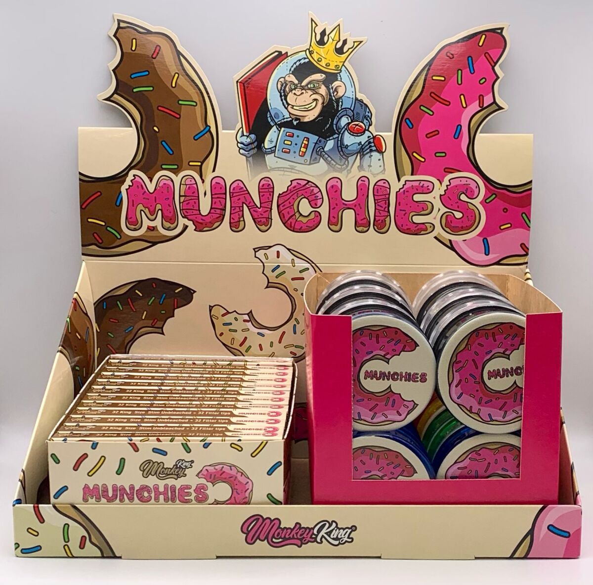 Pack papel ks + tips + grinders munchies