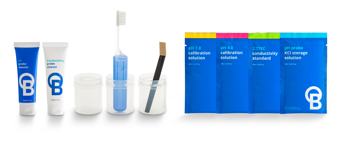 Kit limpieza y calibración de ph y conductividad