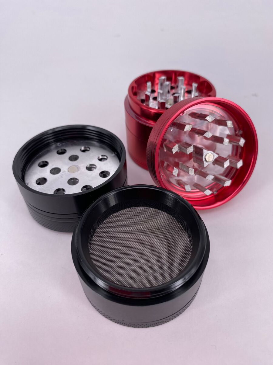 Grinder 4 partes con tapa transparente (50 mm)