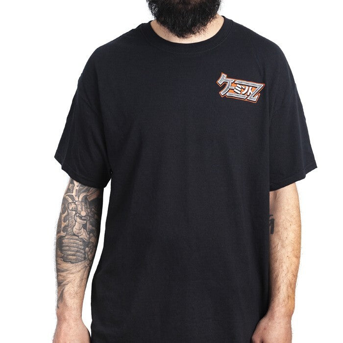 Camiseta k-mintz negra logo rojo