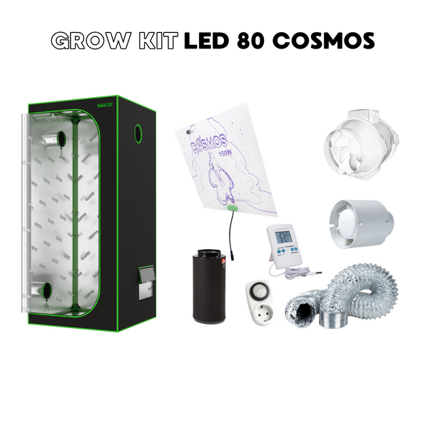Dark Box Grow Kit LED 80 Cosmos · Armario completo 80×80