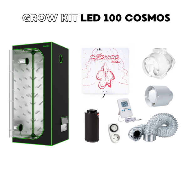 Dark Box Grow Kit LED 100 Cosmos · Armario completo 100×100