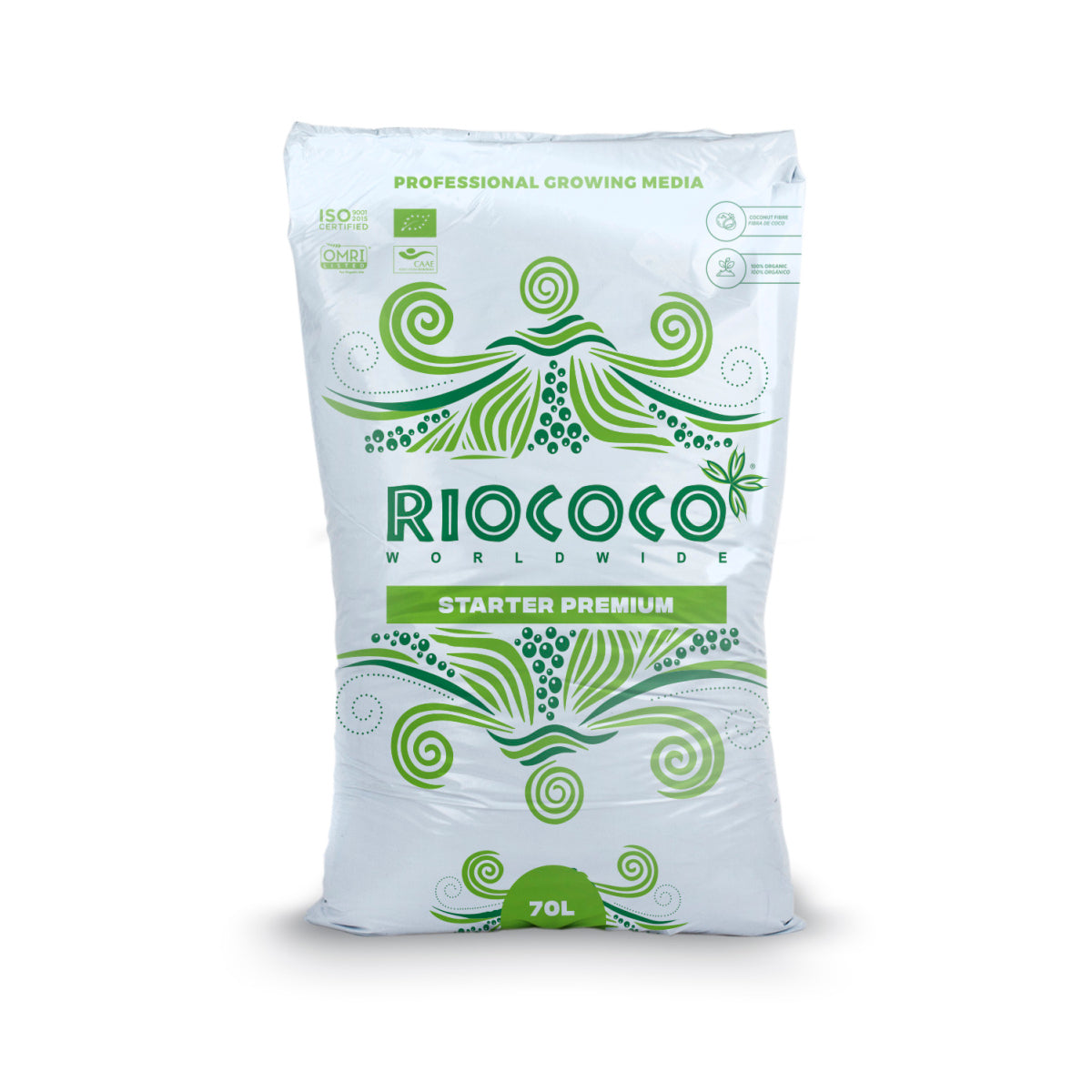 Sustrato de coco 70 l starter premium riococo