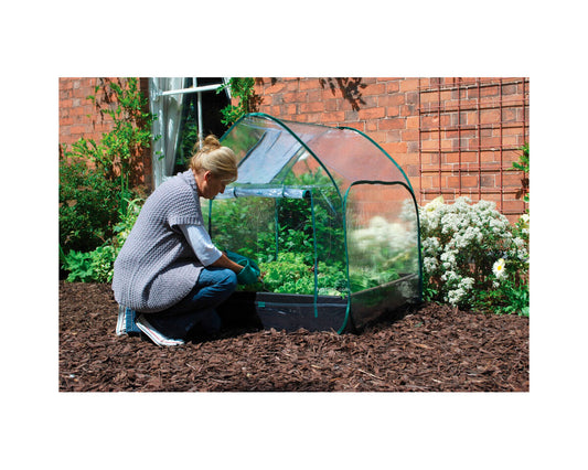 Cubierta plástico pop up para grow bed