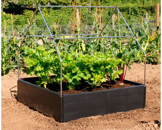 Estructura metálica para grow bed