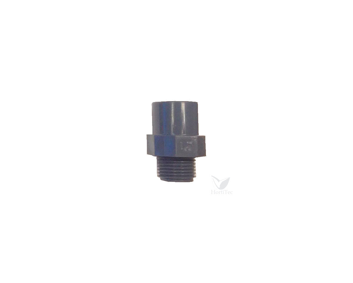 Terminal rosca macho flora pvc