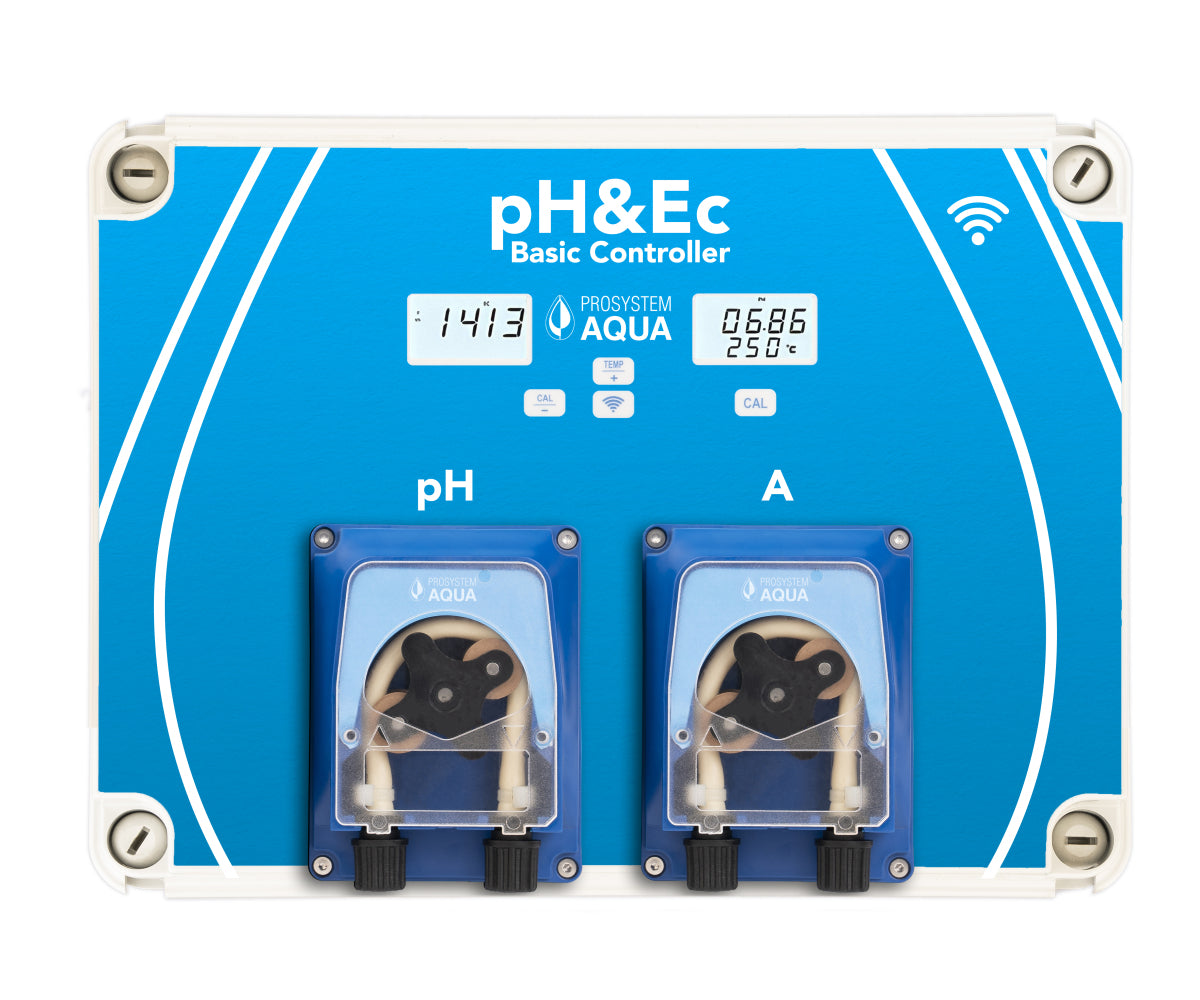 Controlador automático básico de ph & ec con conectividad wifi prosystem aqua