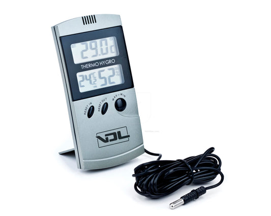 Termohigrómetro digital con sonda max/min vdl