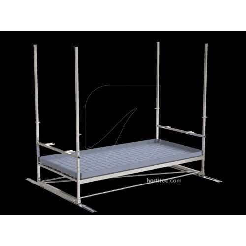 Single-Tier Track Rolling Growing Rack + Top Light Bars VDL