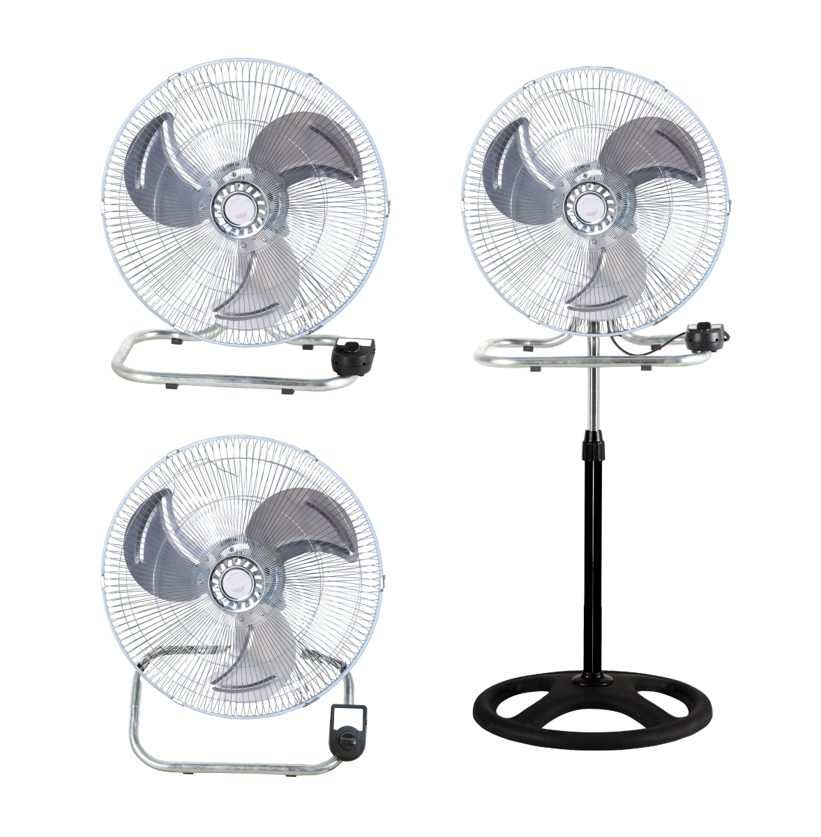 Ventilador 3 en 1 metal 50 cm vanguard hydroponics (2 unidades / caja)