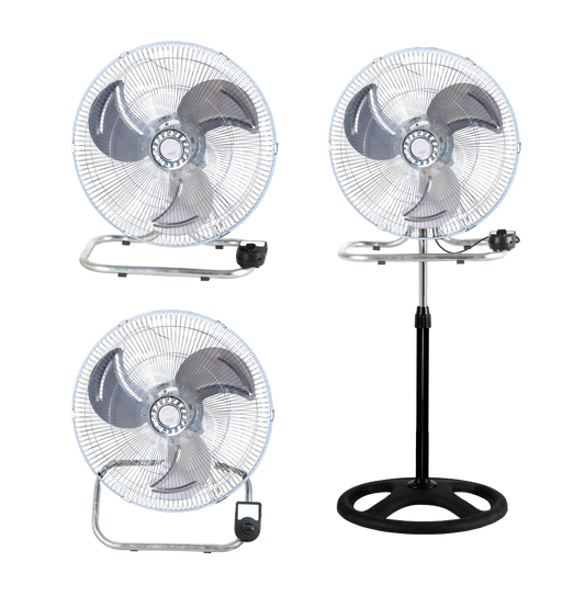 Ventilador 3 en 1 metal 50 cm vanguard hydroponics (2 unidades / caja)