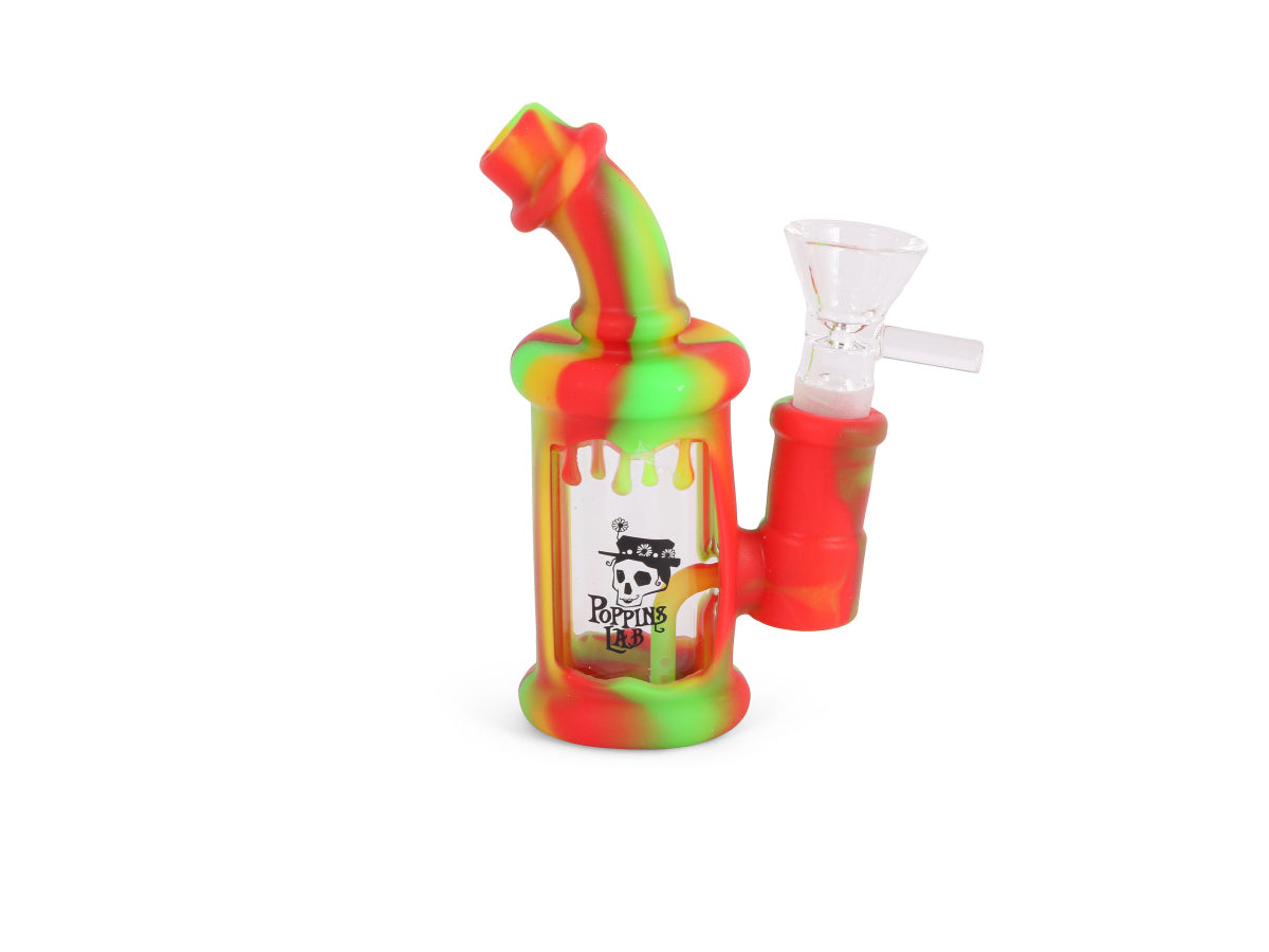 Bong cristal / silicona 11,6cm poppins lab