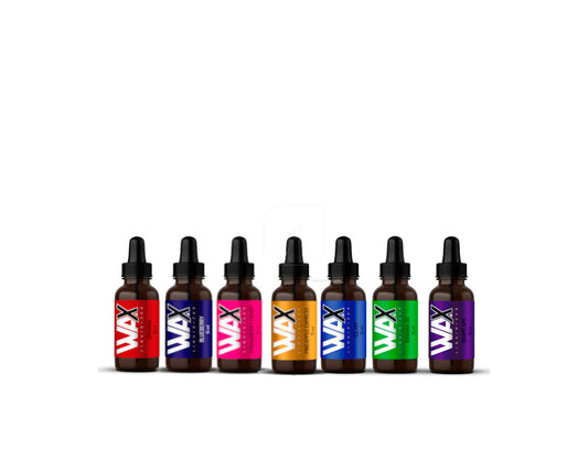 Wax liquidizer 7 flavour display kit (28 uds)