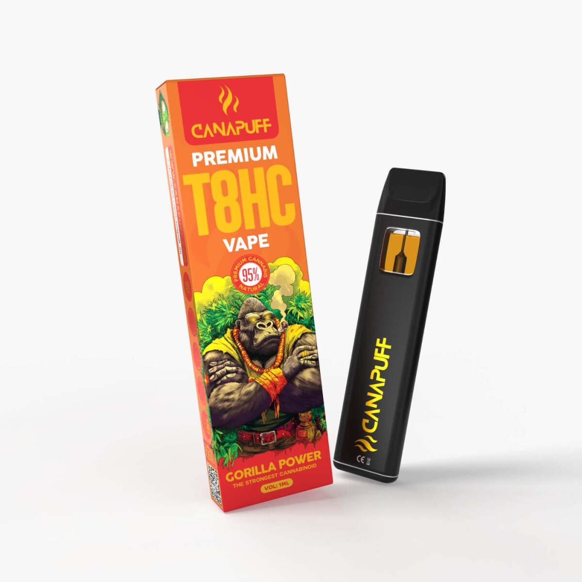 Vape gorilla power 95% t8hc1ml canapuff