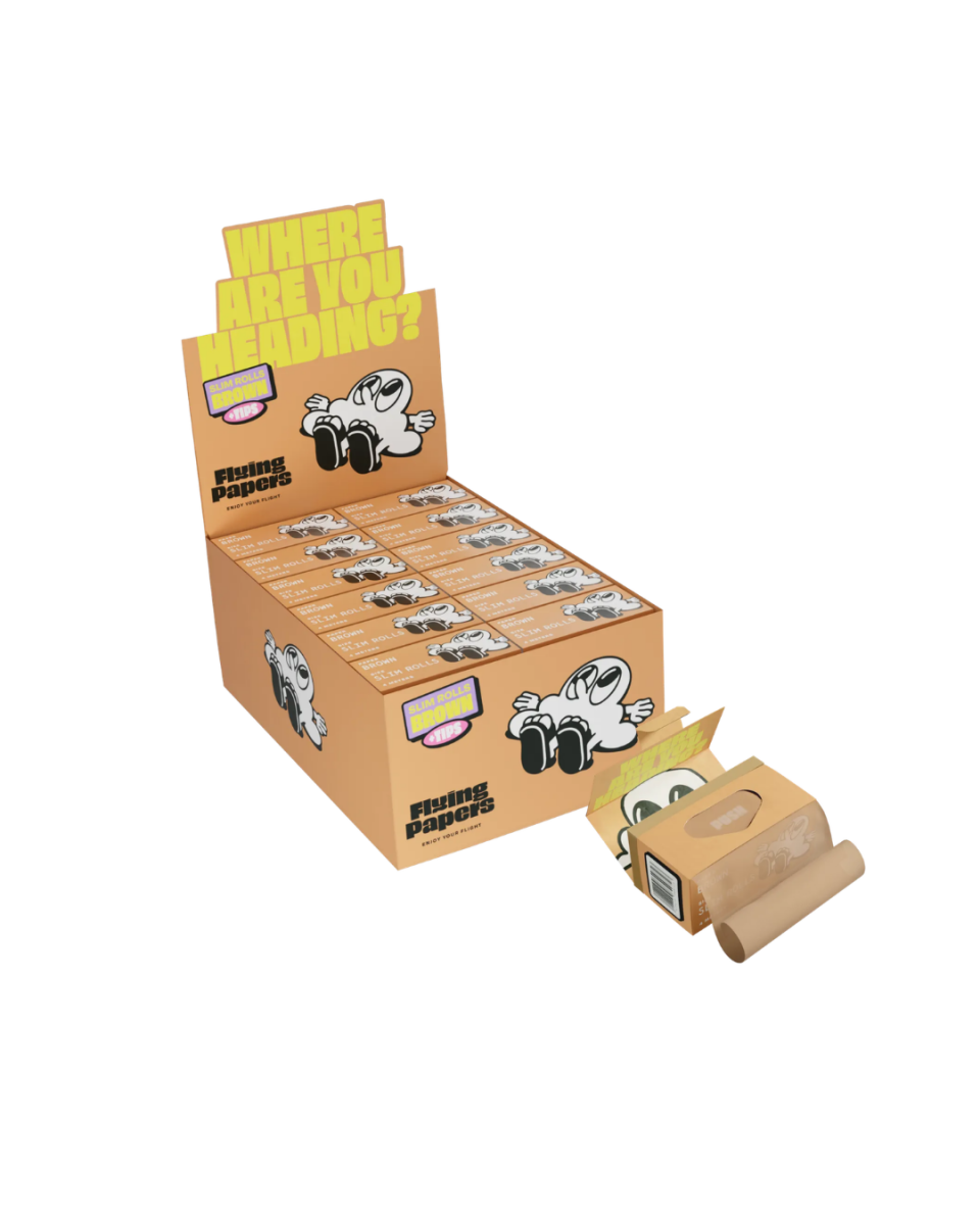 Brown slim rolls + filter flying papers
