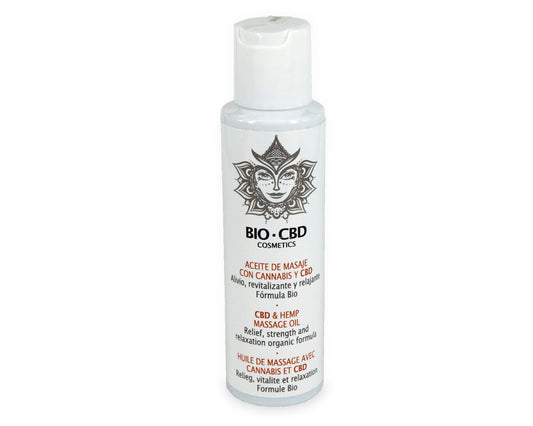 Aceite de masaje con cannabis y cbd