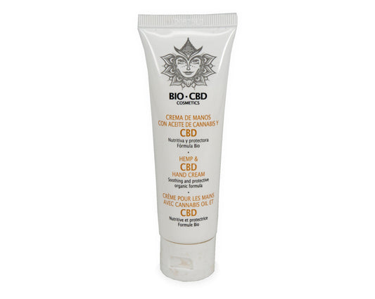 Crema de manos con aceite de cannabis y cbd