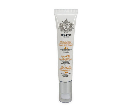 Crema antiedad facial con aceite cannabis y cbd